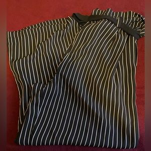 Striped Capri Trousers